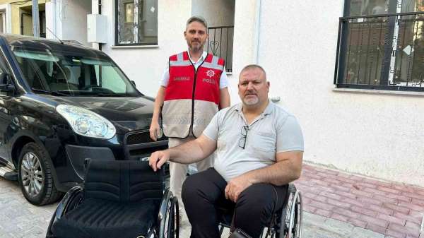 Çanakkale'de milli sporcunun çalınan tekerlekli sandalyesini emniyet ekipleri buldu