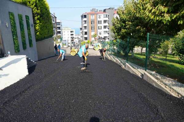 Atakum'da asfalt çalışması