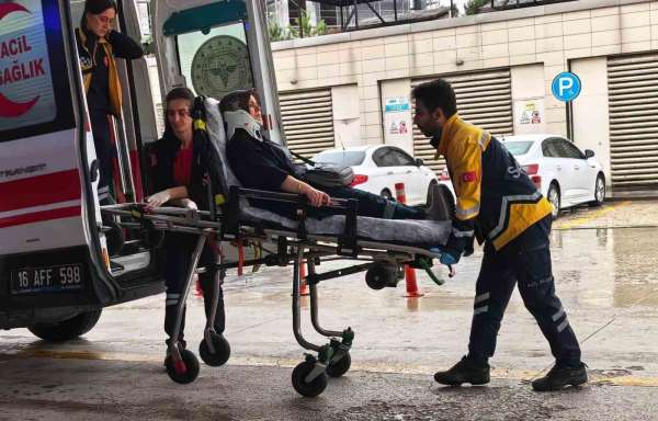 İnegöl'de zincirleme kaza: 2 yaralı