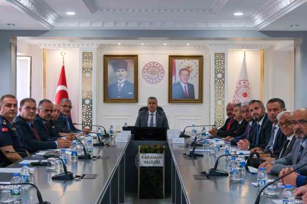 Karaman'da üniversite güvenliği için toplantı düzenlendi