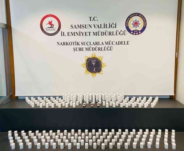Samsun'da 10 bin 104 sentetik ecza hap ele geçirildi