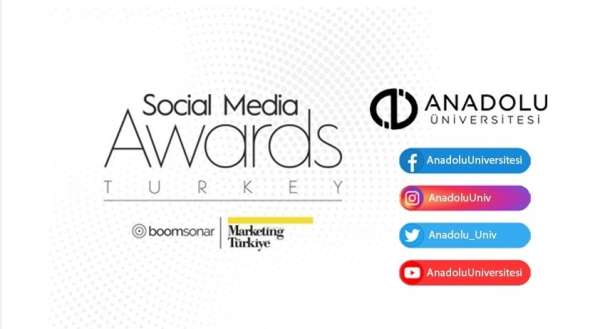 Social Media Awards Turkey 2020'de Anadolu Üniversitesi gümüş ödül kazandı 