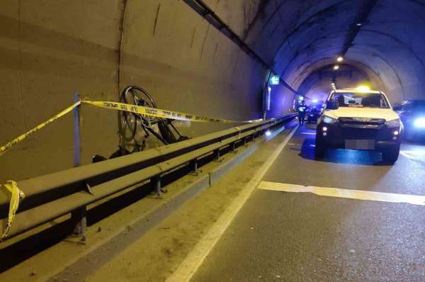 Trabzon'da tünelde yaşanan kazada Norveçli bisikletçi hayatını kaybetti