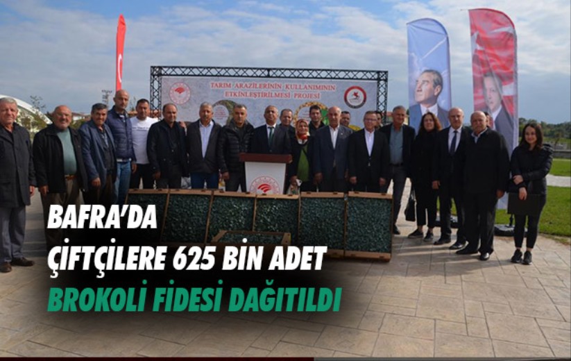 Samsun'da çiftçilere 625 bin adet brokoli fidesi dağıtıldı