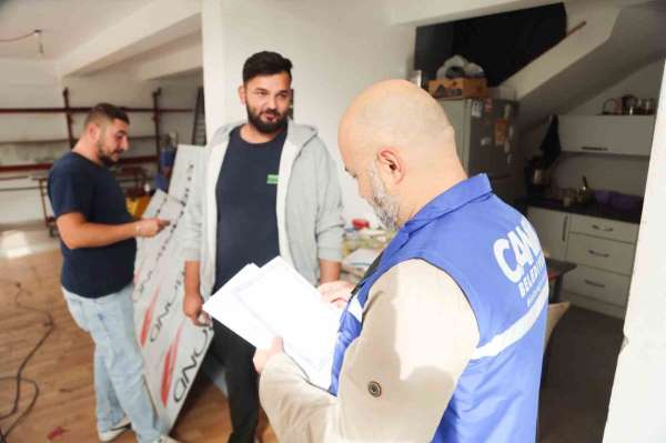 Canik'te işletmelere ruhsat denetimi