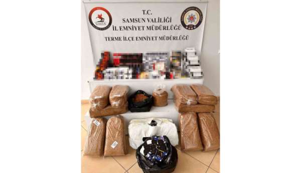 Samsun'da kaçak tütün mamulleri operasyonu