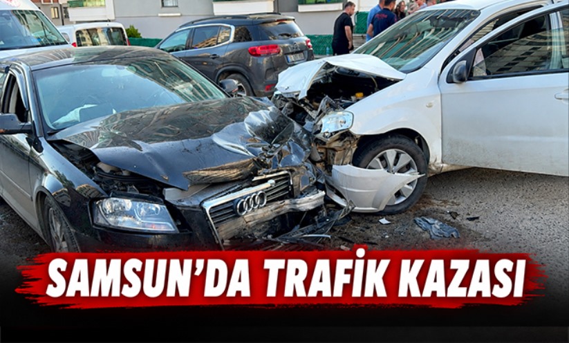 Samsun'da otomobiller çarpıştı: 3 yaralı