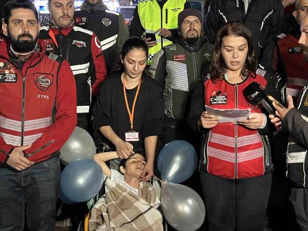 Küçükçekmece'de motosiklet kulüpleri ve grupları, minik Ali Yiğit için gaza bastı