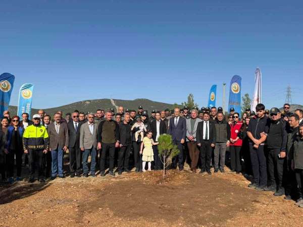 Şehit polis memuru için hatıra ormanı oluşturuldu