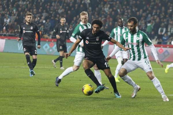 Süper Lig: Konyaspor: 0 - Beşiktaş: 0 (İlk yarı) 