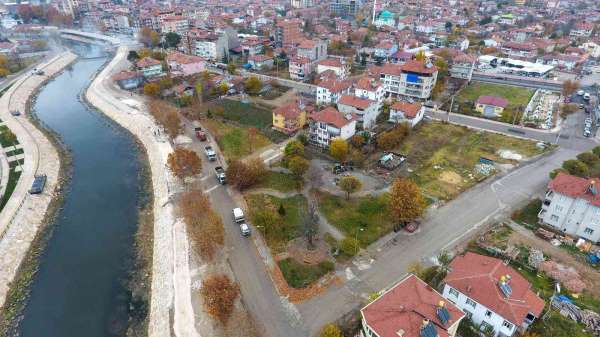 Yüzde 50'si tamamlanan 'Kanal Turhal' projesi havadan görüntülendi - Tokat haber