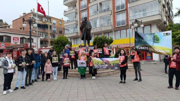 Sinop'ta toprağa saygı yürüyüşü