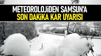 Meteorolojiden Samsun'a son dakika kar uyarısı