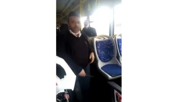 Ataşehir'de İETT şoförü tartıştığı yolcuya bıçak çekip tehditler savurdu