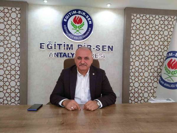 Eğitim Bir Sen Antalya Şube Başkanı Miran: 'Memur ve emekli ek zam bekliyor'