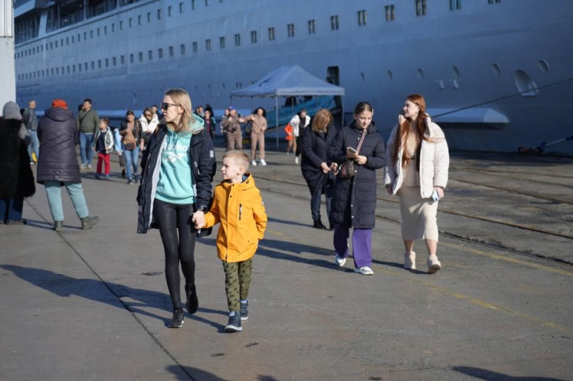 Kruvaziyer gemi Rusya'dan Samsun'a geldi