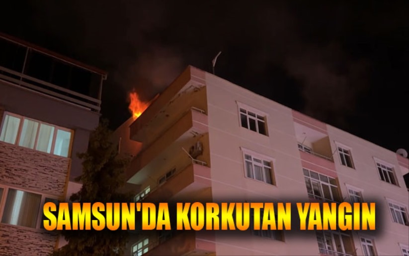 Samsun'da korkutan yangın