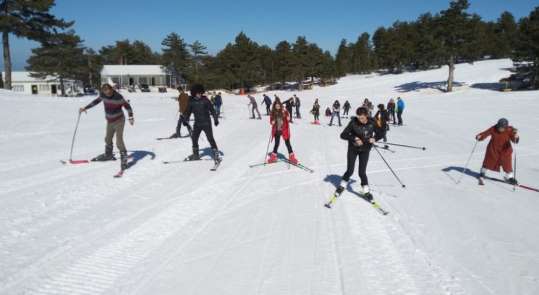 Gediz MYO'da kayak etkinliği 