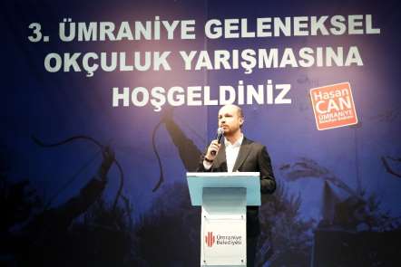 Dünya Etnospor Federasyonu Başkanı Bilal Erdoğan, okçuluk yarışmasına katıldı 