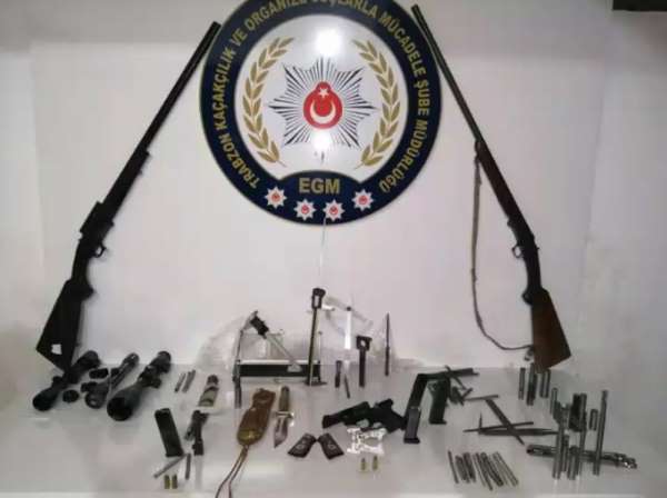 Trabzon'da silah kaçakçılarına eş zamanlı operasyon 