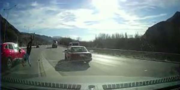 Amasya'daki feci kaza araç kamerasında - Amasya haber