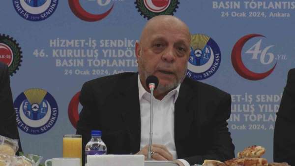 HİZMET-İŞ Genel Başkanı Arslan: 'Kamu Çerçeve Protokolü'nde ek protokol ile düzenleme istiyoruz'