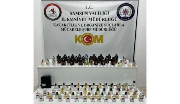 Samsun'da gümrük kaçağı parfüm ele geçirildi