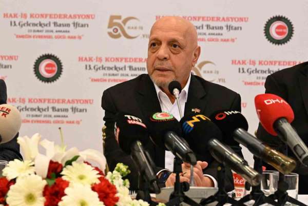 HAK-İŞ Başkanı Arslan: 'Asgari ücret tespit komisyonu'nun yapısı ivedilikle düzenlenmelidir'