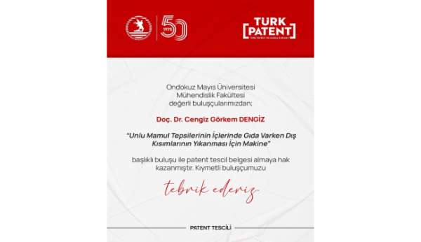 OMÜ'den iki yeni patent: Tepsilerde hijyen ve elektrokromik ölçümde yenilik