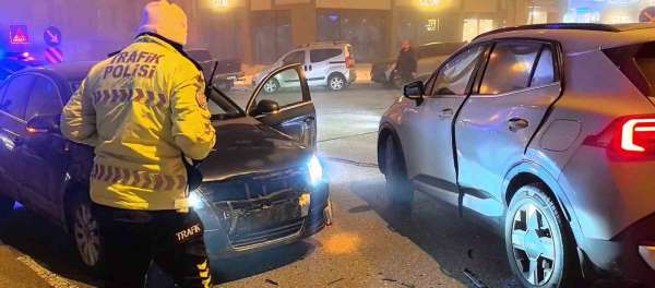 Palandöken'de trafik kazası: 1 yaralı