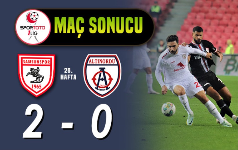 Lider Samsunspor, Altınordu'yu 2 golle geçti