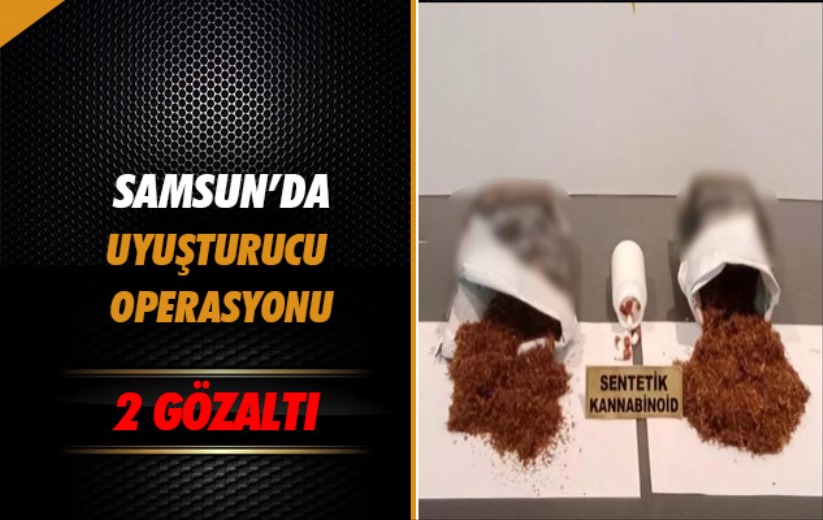 Samsun'da uyuşturucu operasyonu: 2 gözaltı