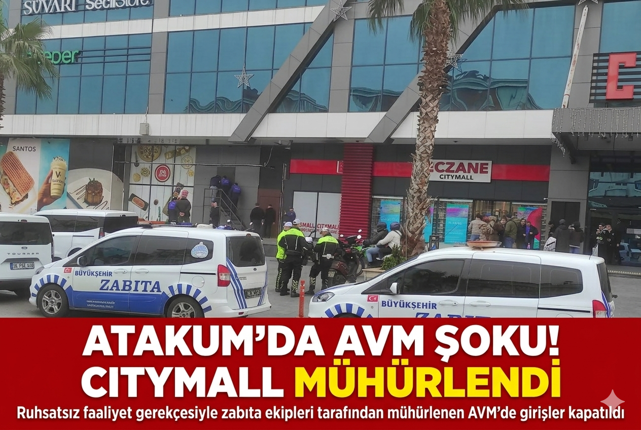 Samsun'da Citymall AVM mühürlenerek kapatıldı