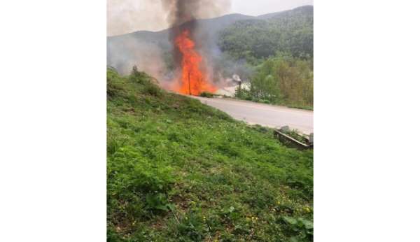 Sinop'ta 2 ev yanarak kül oldu