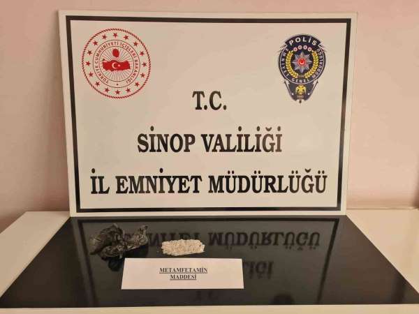 Sinop'ta şüpheli şahsın üst aramasında metamfetamin yakalandı