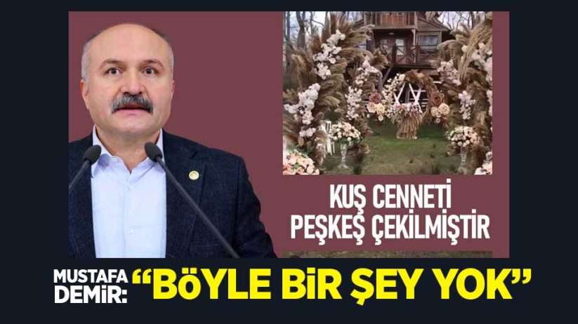 Demir'den Kuş Cenneti'ndeki düğün organizasyonu iddiasıyla ilgili açıklama