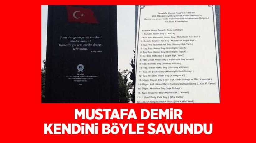 Mustafa Demir kendini böyle savundu