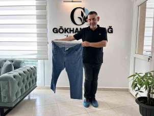 Diyet ve sporla 9 ayda 77 kilo verdi