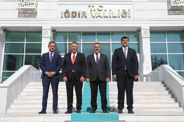 Iğdır Üniversitesi Rektörü Ekrem Gürel'den Iğdır Valisi Ercan Turan'a ziyaret