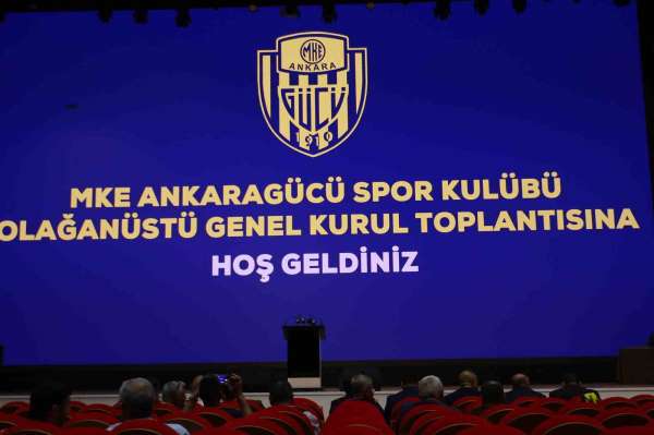 MKE Ankaragücü Olağanüstü Genel Kurulu'nda Bent Ahlat'ın adaylığı düştü
