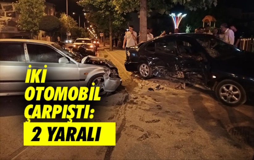 Samsun'da iki otomobil çarpıştı: 2 yaralı