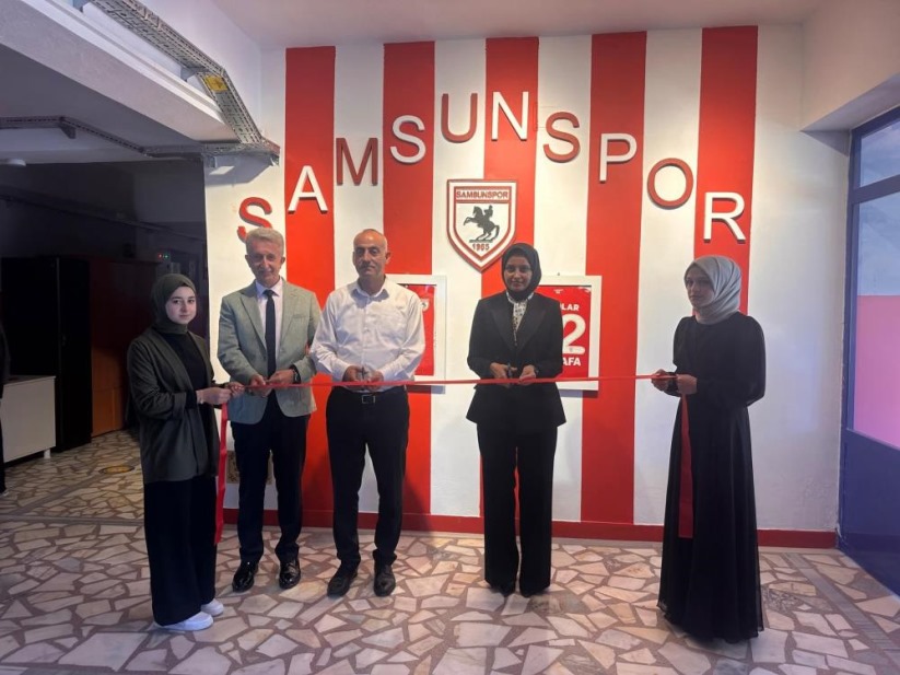 Samsun'da liseye Samsunspor köşesi