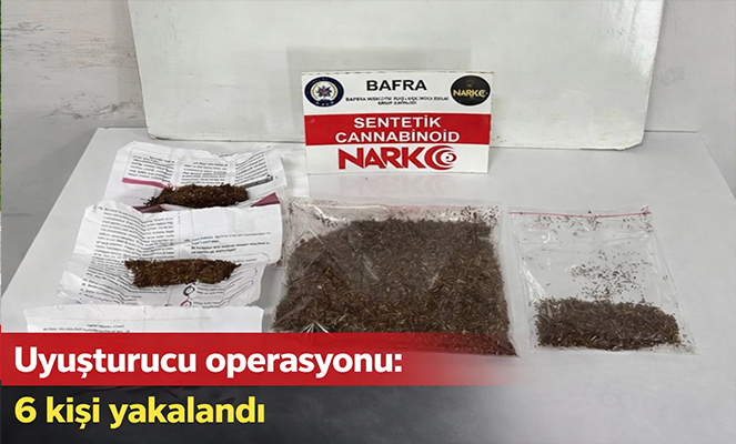 Uyuşturucu operasyonu: 6 kişi yakalandı