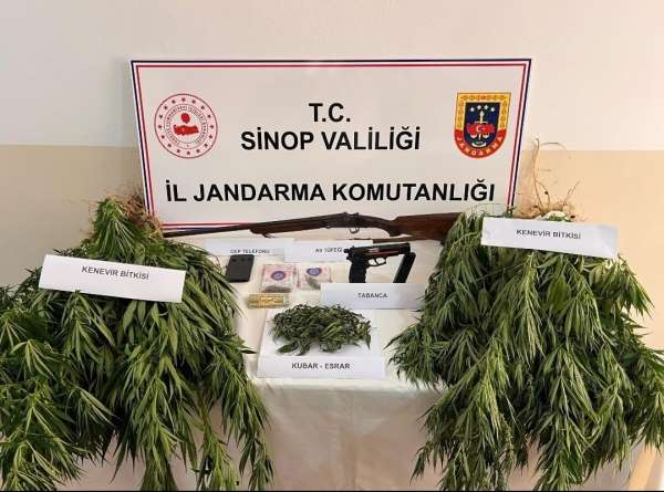 Sinop'ta uyuşturucu operasyonu: 2 gözaltı