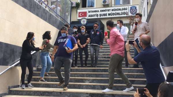 Çakarlı aracı ile trafikte terör estiren maganda adliyeye sevk edildi 