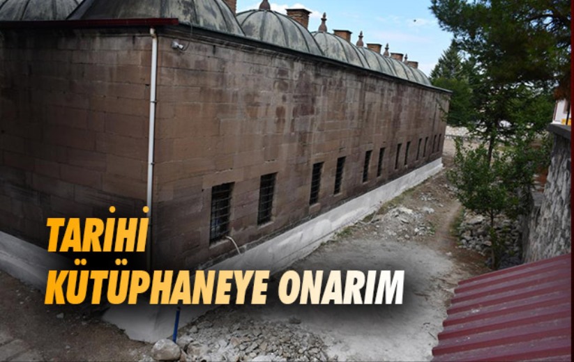 Samsun'da tarihi kütüphaneye onarım