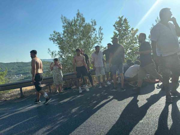 Muğla-Antalya Karayolu'nda zincirleme kaza: 1'i ağır 2 yaralı