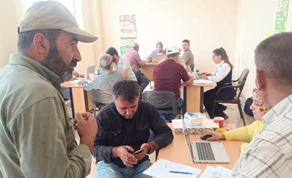 Yüksekova'da tarım sayımı devam ediyor