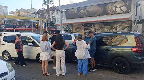 Manavgat'ta zincirleme kaza