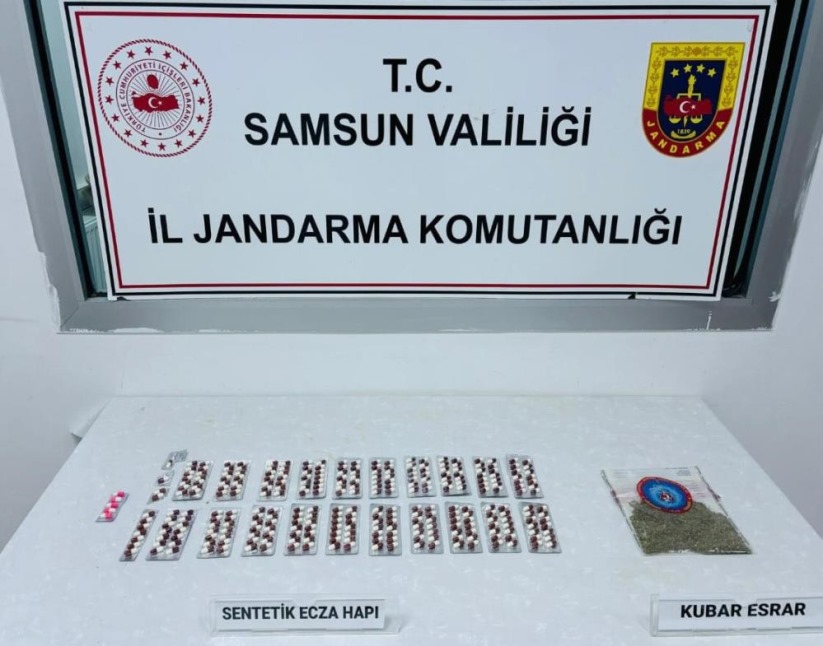 Samsun'da jandarmadan uyuşturucu operasyonu: 2 gözaltı